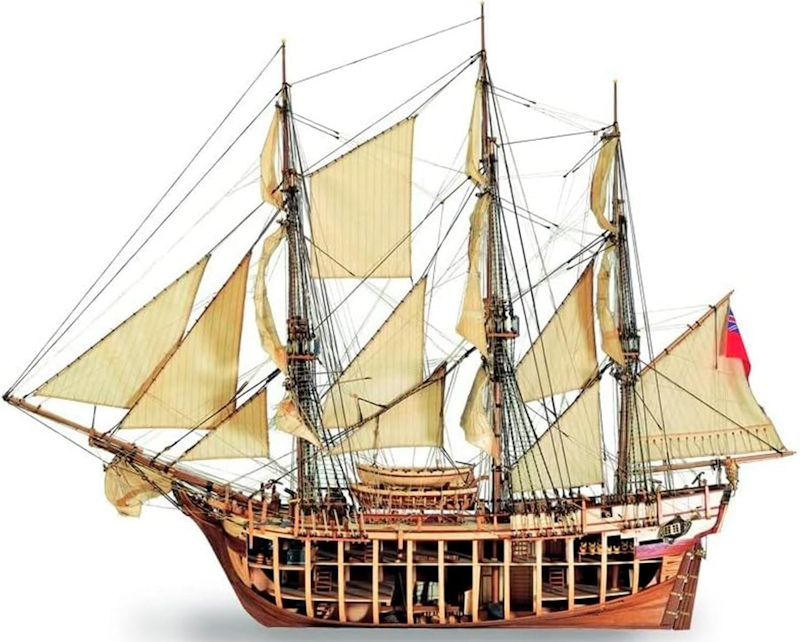 Artesania Latina - Merchant Vessel HMS Bounty. 1:48 Wooden Model Ship Kit - Image 2