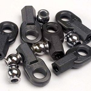 Traxxas - Rod ends, Long (6)/ hollow ball connectors (6)