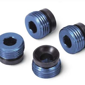 Traxxas - Aluminum caps, pivot ball (blue-anodized)(4)