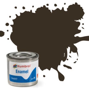 Humbrol - 10 Service Brown Gloss - Enamel Paint 14ml