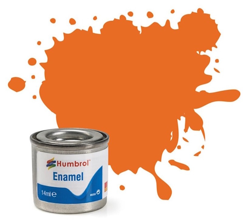 Humbrol - 18 Orange Gloss - Enamel Paint 14ml