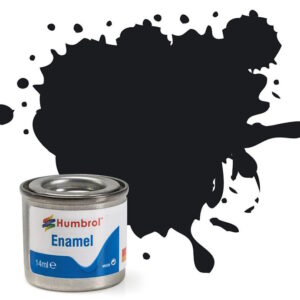 Humbrol - 21 Black Gloss - Enamel Paint 14ml