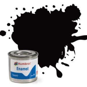 Humbrol - 85 Coal Black Satin - 14ml Enamel