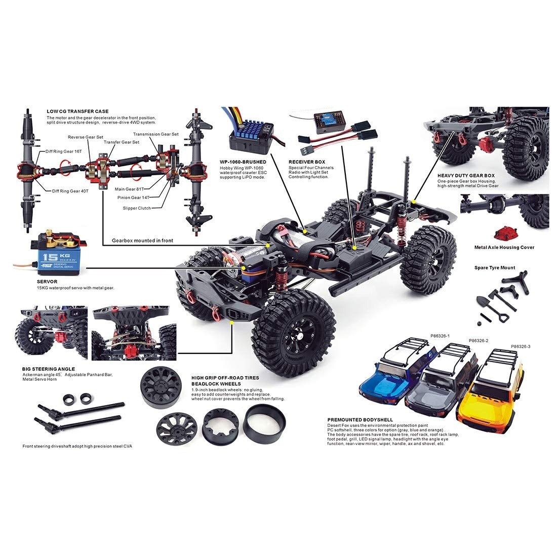 RGT Racing - Desert Fox 4WD FJ Cruiser RTR - Image 3