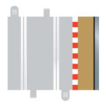 Scalextric - C8223 Half Straight Borders 175mm x 4