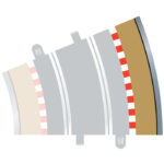 Scalextric - C8224 Radius 3 Curve Outer Border 22.5° x4