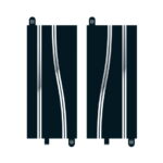 Scalextric - C8246 Side Swipe Straights 350mm x2