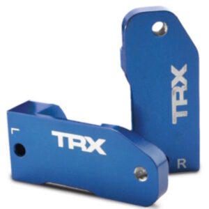 Traxxas - Caster blocks, 30-deg, Blue Aluminum