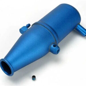 Traxxas - Tuned pipe, Aluminum, blue anodized