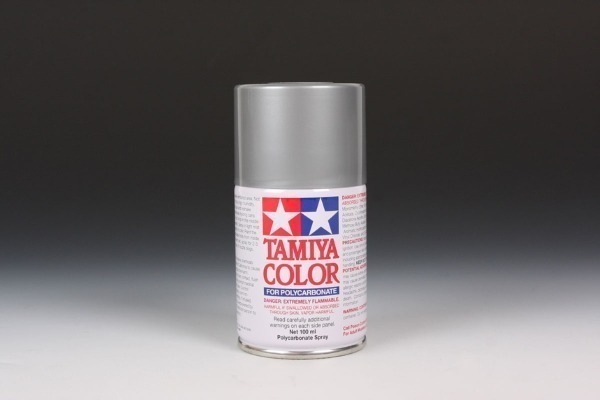 Tamiya - PS-12 Silver Polycarbonate Spray Paint 100ml.