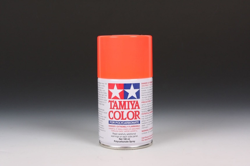 Tamiya - PS-20 Fluorescent Red Ploycarbonate Spray Paint 100ml.