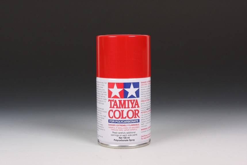 Tamiya - PS-60 Bright Mica Red Polycarbonate Spray Paint 100ml.