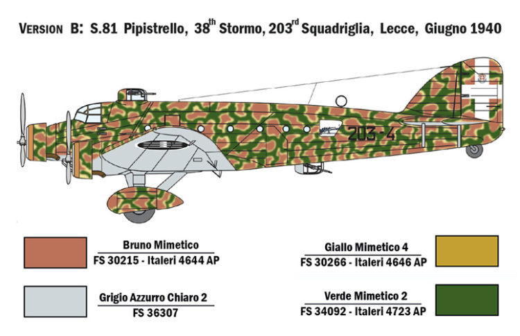 Italeri - 1:72 SM.81 PIPISTRELLO - Image 5