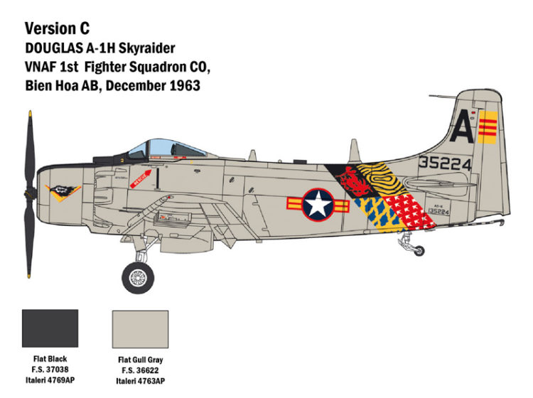 Italeri - 1:48 A-1H Skyraider - Image 6
