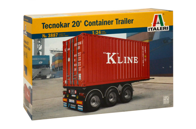 Italeri - 1/24 TECNOCAR 20ft CONTAINER TRAILER - Image 2