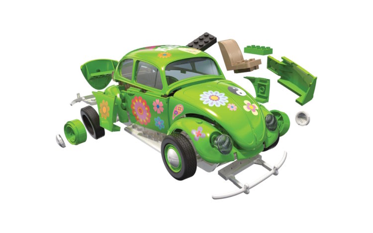 Airfix - Quickbuild Flower Power VW Beetle - Green - Image 3