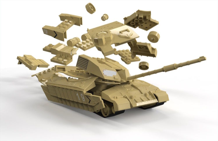 Airfix - Quickbuild Challenger Tank - Desert - Image 3