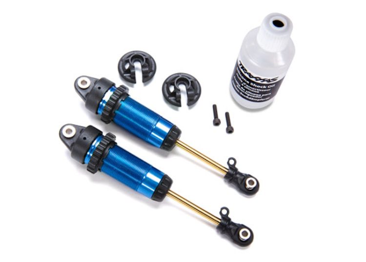 Traxxas - Shocks, GTR xx-long blue anodized, PTFE