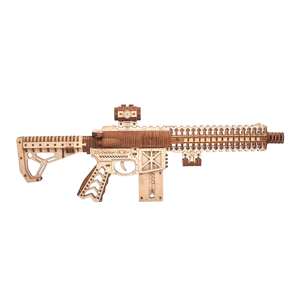 Wood Trick - AR-T Assault Gun, Mech. 3D Puzzle - Image 2