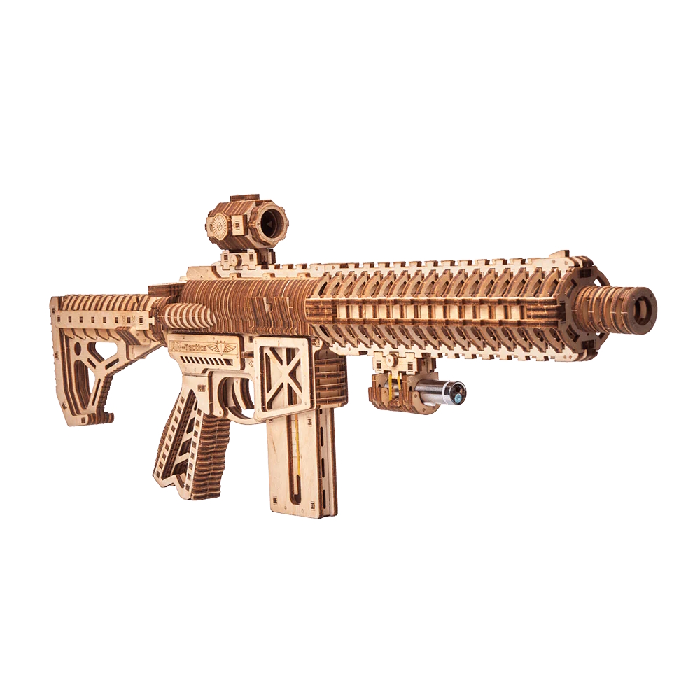Wood Trick - AR-T Assault Gun, Mech. 3D Puzzle
