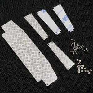 Yeah Racing - Stainless Steel Front Bumper Diamond Plate, TRX-4