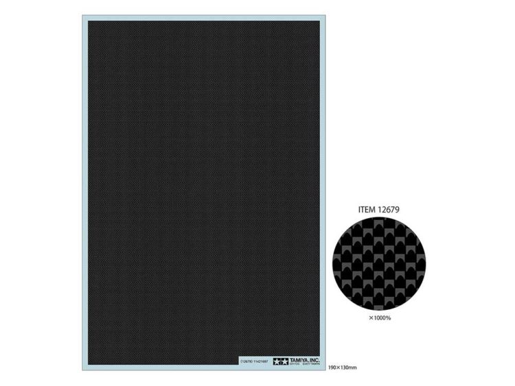 Tamiya - Carbon Pattern Decal (Plain weave / Fine)