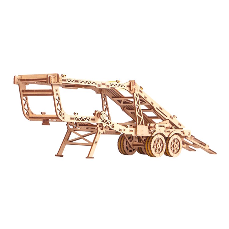 Wood Trick - Car Trailer & Jeep, Mechanical 3D Puz - Image 3