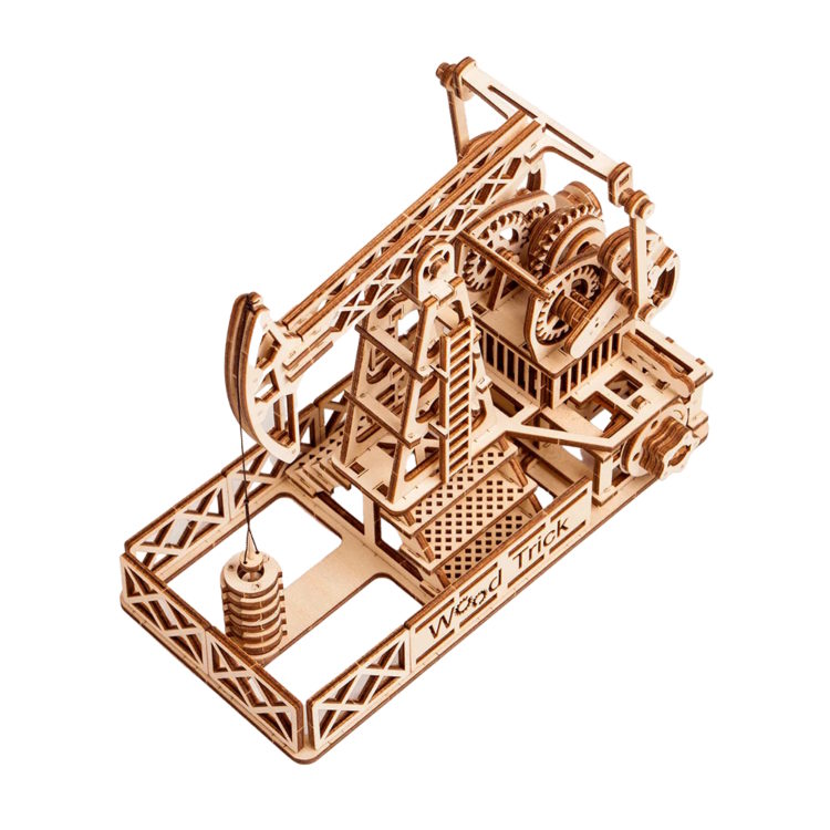 Wood Trick - Oil Tower, Mechanical 3D Puzzle - Image 2