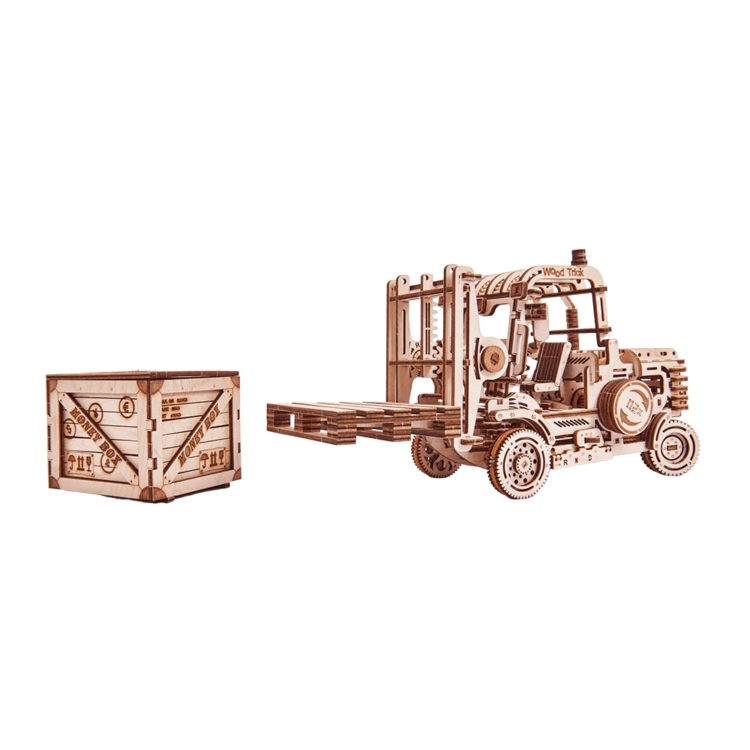 Wood Trick - Forklift, Mechanical 3D Puzzle - Image 3