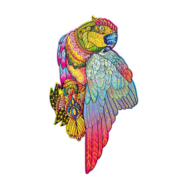 Wood Trick - Bright Parrot, Figured Wooden Puzzle