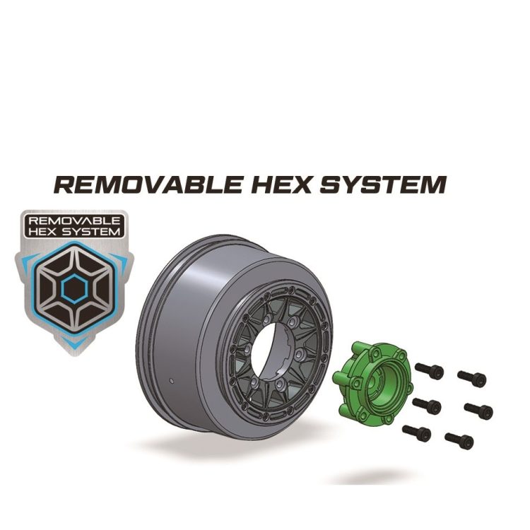 Louise RC - SC UPHILL 1:10 Short Course Wheels w/ Removable Hex - Image 4