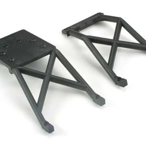 Traxxas - Skid plates, (front & rear) (black)