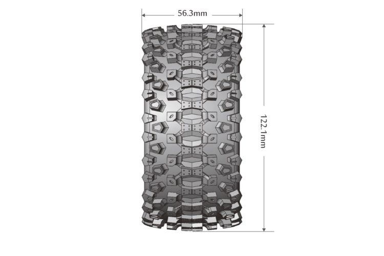 Louise RC - MFT ST UPHILL 1/10 Stadium Truck Tires - Image 2