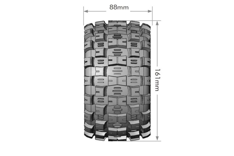 Louise RC - ST-MCROSS MFT 1/8 Stadium Truck Tire - Image 2