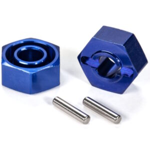 Traxxas - Blue Aluminum 12mm Hex Hubs (2pcs)