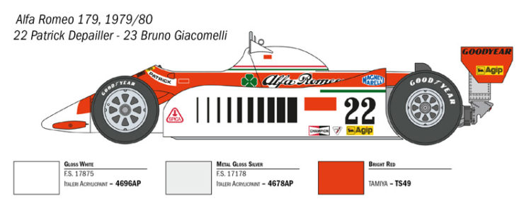 Italeri - 1/12 Alfa Romeo 179 - 179C - Image 5