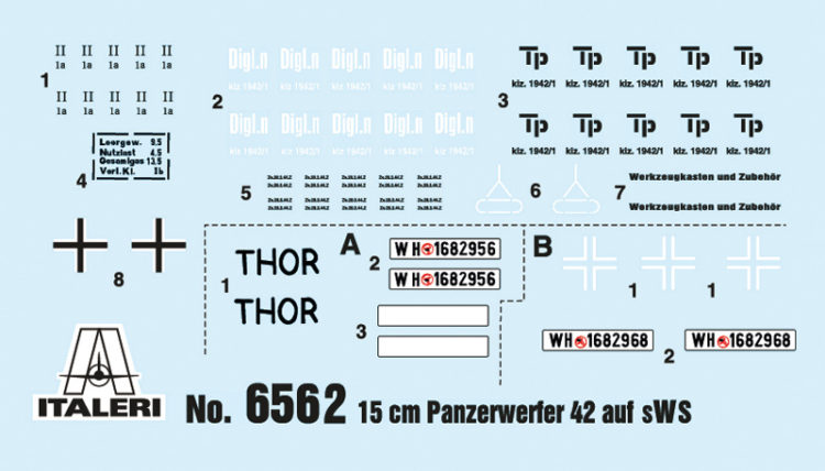 Italeri - 1:35 15 cm. Panzerwerfer 42 auf sWS - Image 3