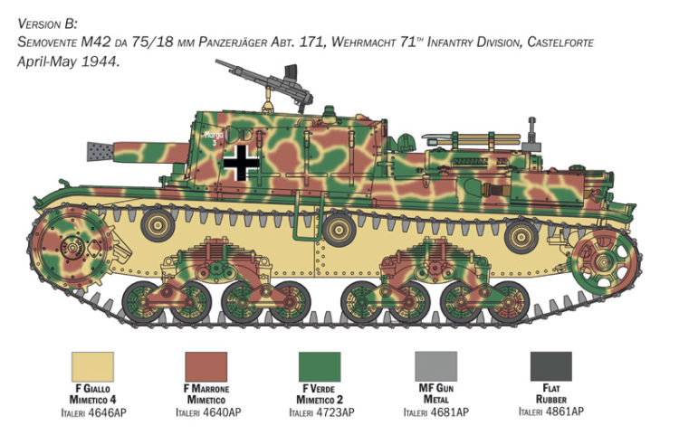 Italeri - 1:35 Semovente M42 da 75/18 Tank - Image 5