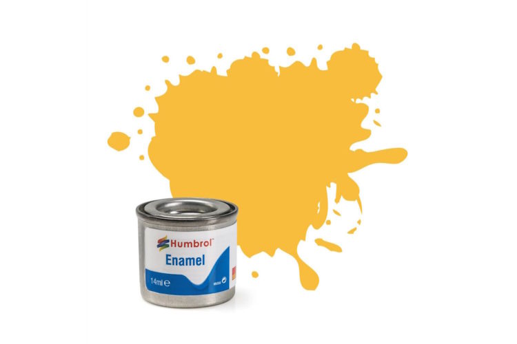 Humbrol - 7 Light Buff Gloss - 14ml Enamel Paint