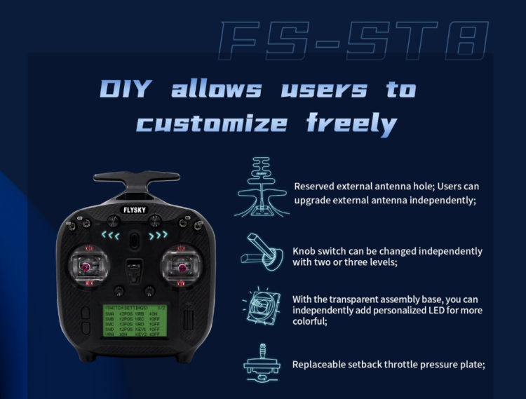 FlySky - FS-ST8 8 Channel Radio & Receiver - Image 4