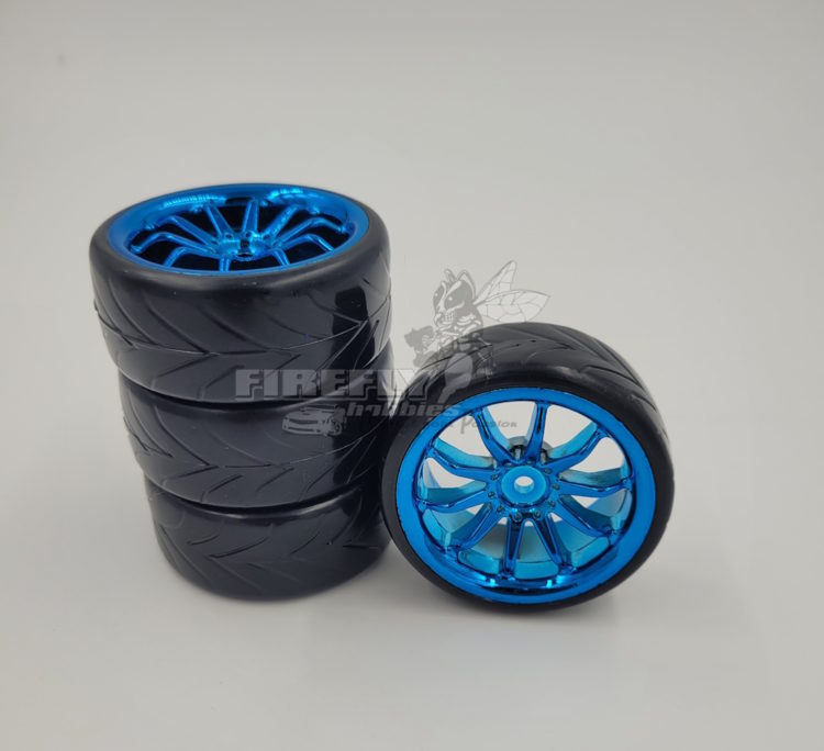 Carson Model Sport - 1/10 Drift Wheels - Blue (4)