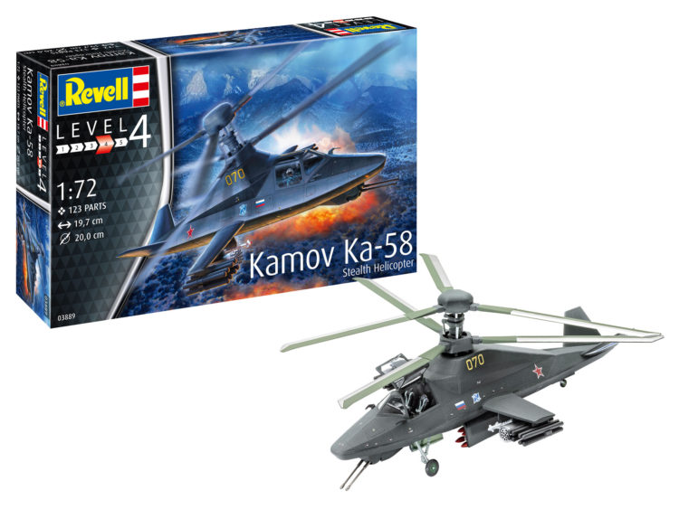 Revell - 1:72 Kamov Ka-58, Stealth Helicopter