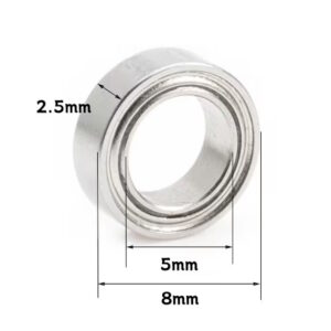 Bearings - 5x8x2.5mm Steel Bearing