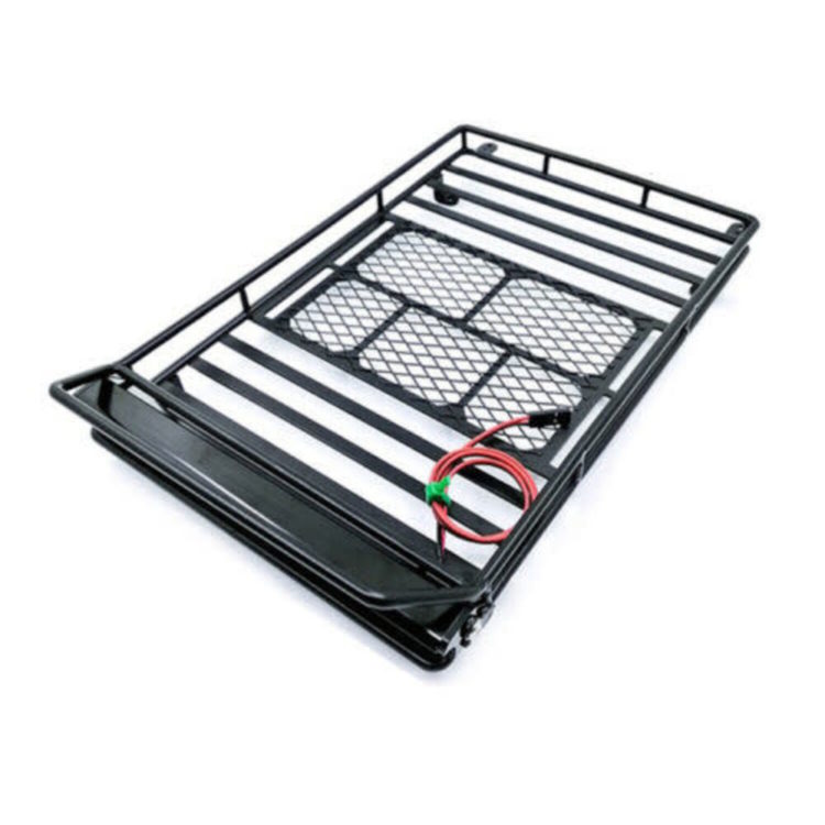 Hobby Details - Roof Luggage Rack w/LED Light Bar 1/10