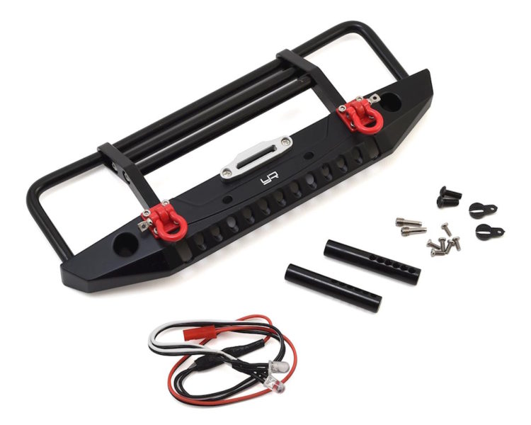 Yeah Racing - Alu Front Bumper W/led Lights, TRX-4