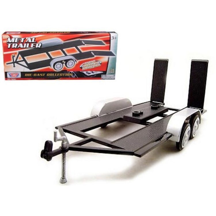 Motormax - 1:24 Metal Trailer - Black - Image 2