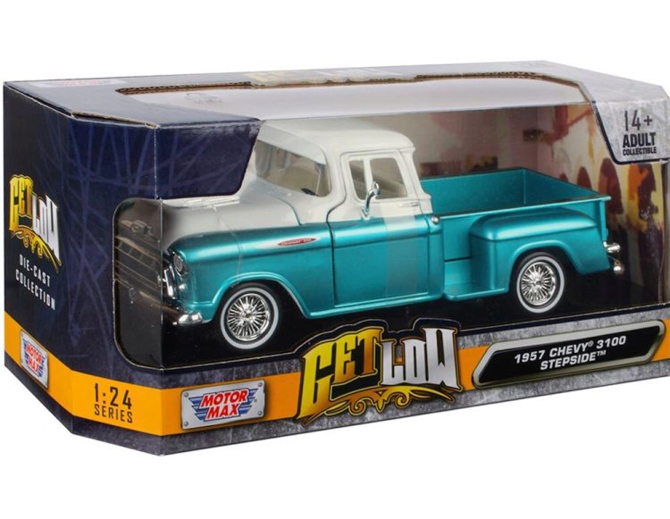 Motormax - 1:24 1957 Get Low Chevy 3100 Stepside - Turquoise Met. - Image 5