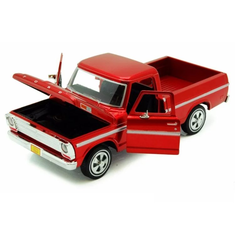 Motormax - 1:24 1969 Ford F-100 Pickup Truck - Red