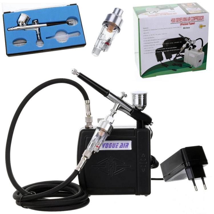 Airbrush - HS08AC-SKF Mini Airbrush Compressor Combo Kit - Image 2