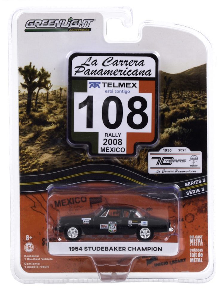 Greenlight - 1:64 La Carrera Panamericana Series 3 #108 1954 Studebaker Champion (Chase) - Image 2